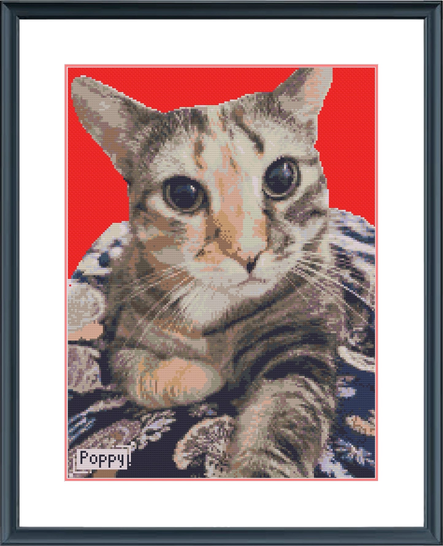 custom cat cross stitch pattern