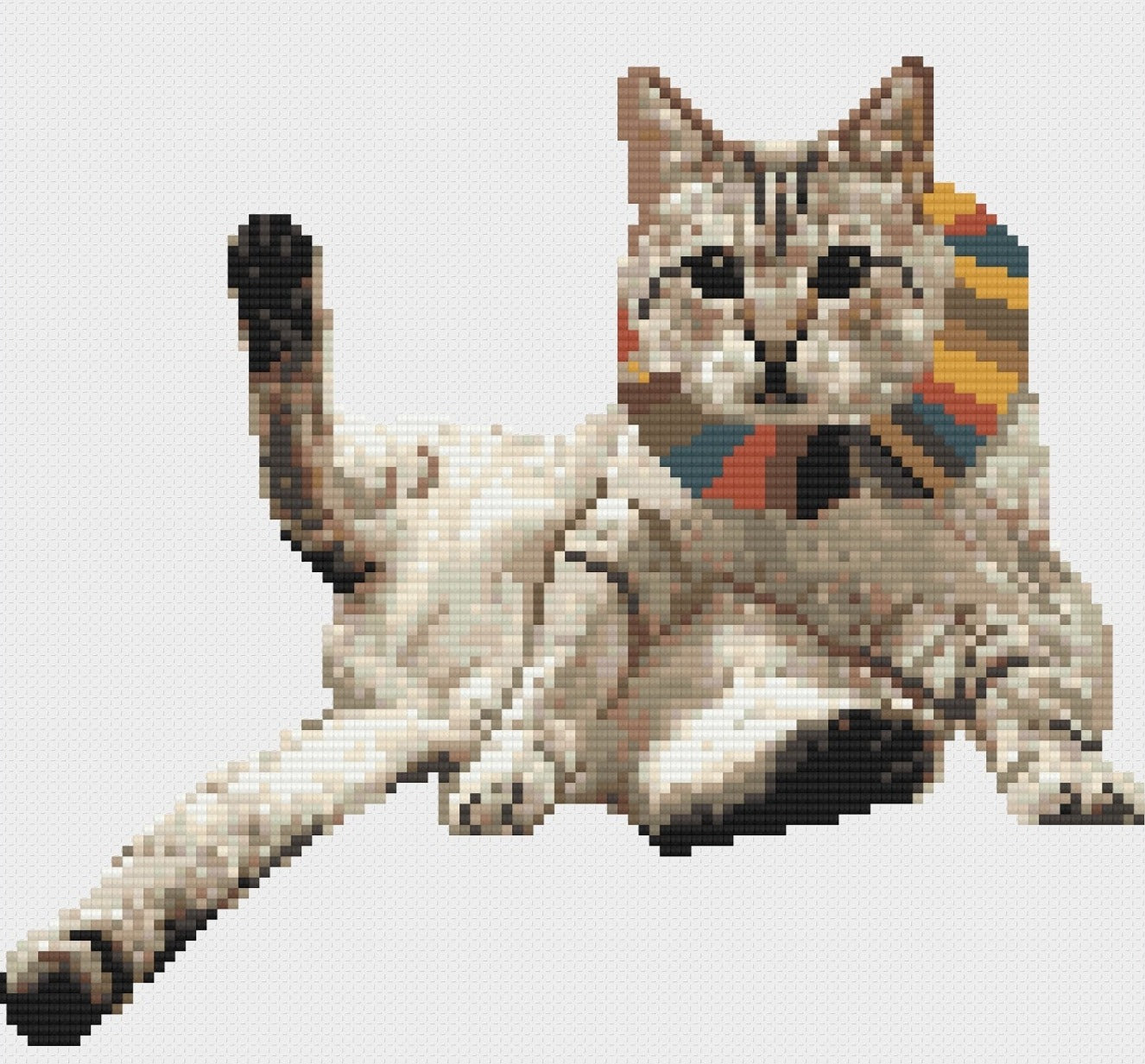 Cross stitch cat